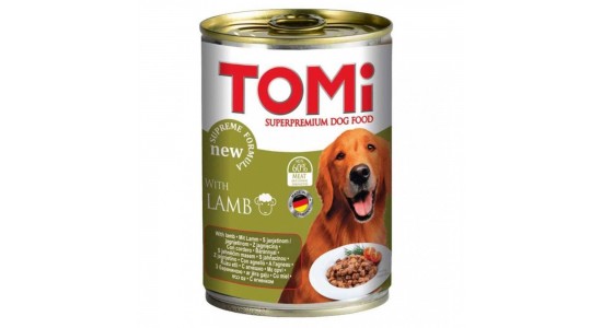 Tomi Kuzu Etli Köpek Konserve Maması 400 Gr