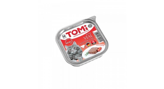 Tomi Sığır Etli ve Kümes Hayvanlı Pate Kedi Konserve Maması 100 Gr