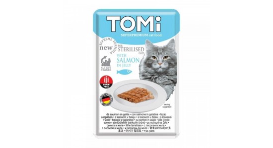 Tomi Somonlu Sterilised Kısırlaştırılmış Kedi Konserve Maması 85 Gr