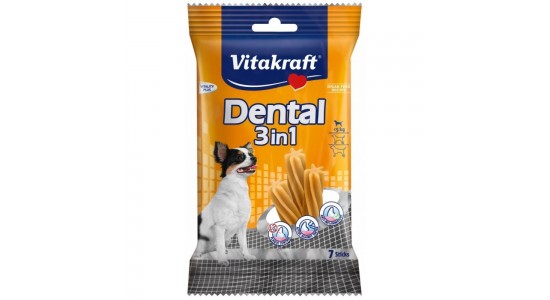 Vitakraft Köpek Diş Bk.Ödl.3Ü1 7Ad XS 120 Gr