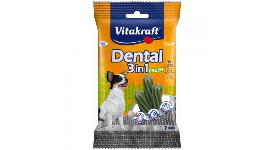 Vitakraft Kopek Naneli Diş Bk. Odl. 3in1 7 Stc XS