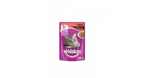 Whiskas Biftekli Kedi Konserve Maması 100 Gr