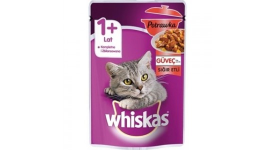 Whiskas Güvec Sığır Etli Kedi Konserve Maması 85 Gr