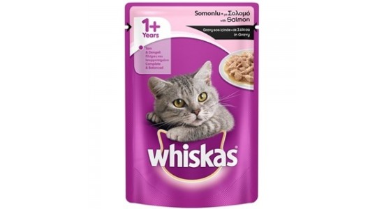 Whiskas Somonlu Kedi Konserve Maması 100 Gr