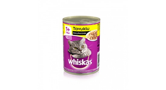 Whiskas Soslu Tavuklu Kedi Konserve Maması 400 Gr