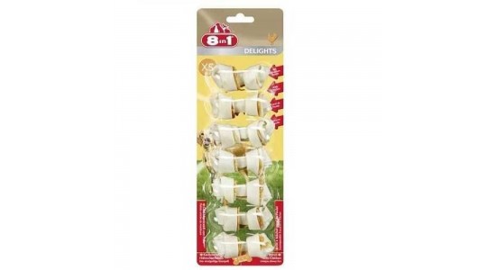 8 in 1 Delights Bones Köpek Ağiz Bakim Burgu Kemiği 7 Li Paket 84 Gr