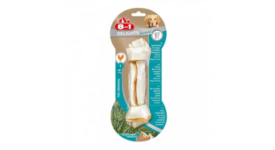 8 in 1 Delights Dental Tavuklu Düğüm Köpek Kemiği L 85G