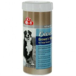 8 in 1 Excel Brewers Yeast Deri ve Tüy Sağlği Large Büyük irk Tableti 80 Tablet