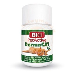 Bio Pet Active 0.3 Dermacat Brewers Yeast Kedi Tüy Bakimi 22.5 Gr (75 Tablet)