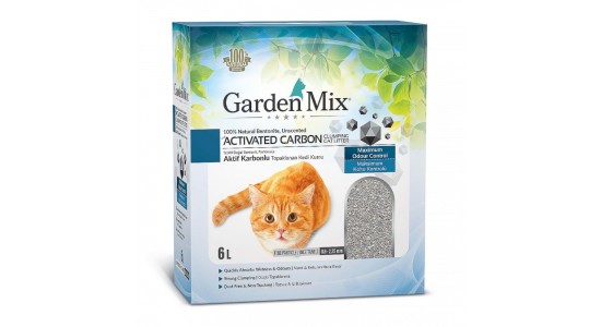 Gardenmix Bentonit Aktif Karbonlu Kedi Kumu 6 Lt