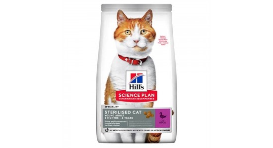 Hills Ördekli Sterilised Kısırlaştırılmış Kedi Maması 3 Kg