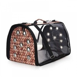 Lepus Şeffaf Fly Bag Kedi Köpek Tasima cantasi Hasir Medium