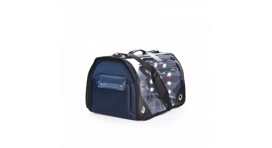 Lepus Şeffaf Fly Bag Kedi Köpek Tasima cantasi Lacivert Large