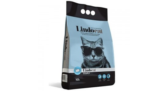 Lindocat Hijyenik Topaklasan Sabunlu İnce Taneli Kedi Kumu 10 Lt