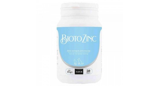 Natur Biotozinc Biotin ve Organik cinko Kaynaği 50 Tablet