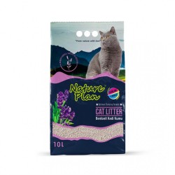 Nature Plan Kalın 10 Lt Lavanta Kokulu Bentonit Kedi Kumu