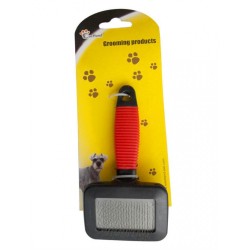 Plastik Sapli Kedi ve Köpek Taraği ve Fırçası 7x5 Cm