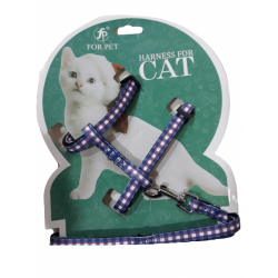 Uygun Petgross Kareli Kumas Kedi Tasması
