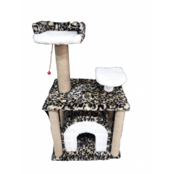 Uygun Petgross Leoparli Kedi-Köpek Evi