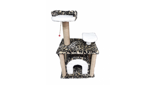Uygun Petgross Leoparli Kedi-Köpek Evi