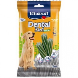 Vitakraft Dental 3 İn 1 Mentollü Büyük Köpek Ödül cubuk 7 Parca
