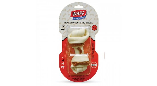 Warf Tavuklu Düğüm Köpek Kemiği (XS) 15.5 Cm 129 Gr