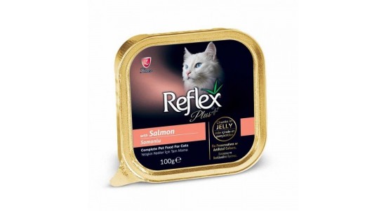 Reflex Plus Somonlu Jöleli Parca Etli Kedi Konserve Maması 100 Gr