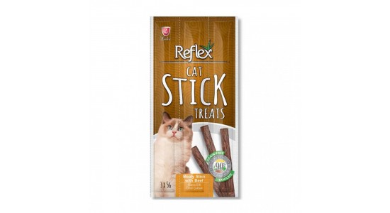 Reflex Sticks Biftekli Kedi Ödül cubuğu 5 Gr 3 Adet