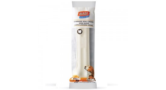 Warf 6055 Sığır Derisi Köpek Beyaz Ödül Kemiği 150 Gr-20.5 Cm