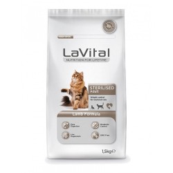 La Vital Kuzu Etli Sterilised Kısırlaştırılmış Kedi Maması 1.5 Kg